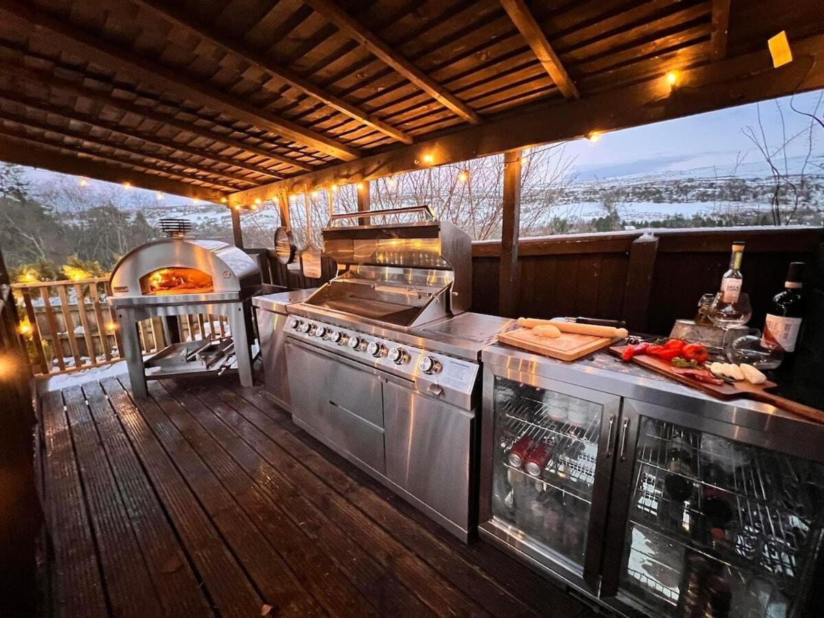 Villa 3 - Spectacular Views - Pizza Oven & Bbq Pont Sticill Esterno foto